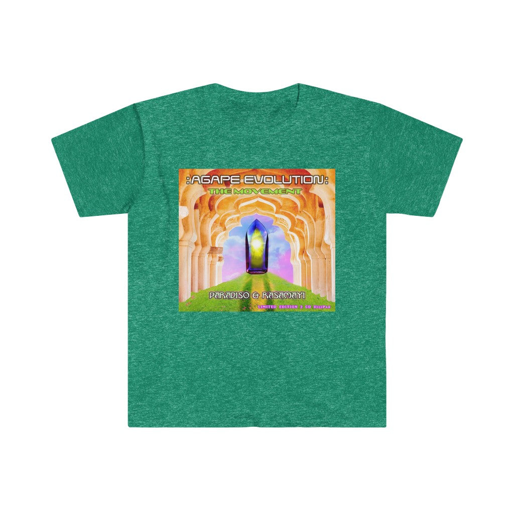 Celestial Resonance T-Shirt Unisex Softstyle in Green